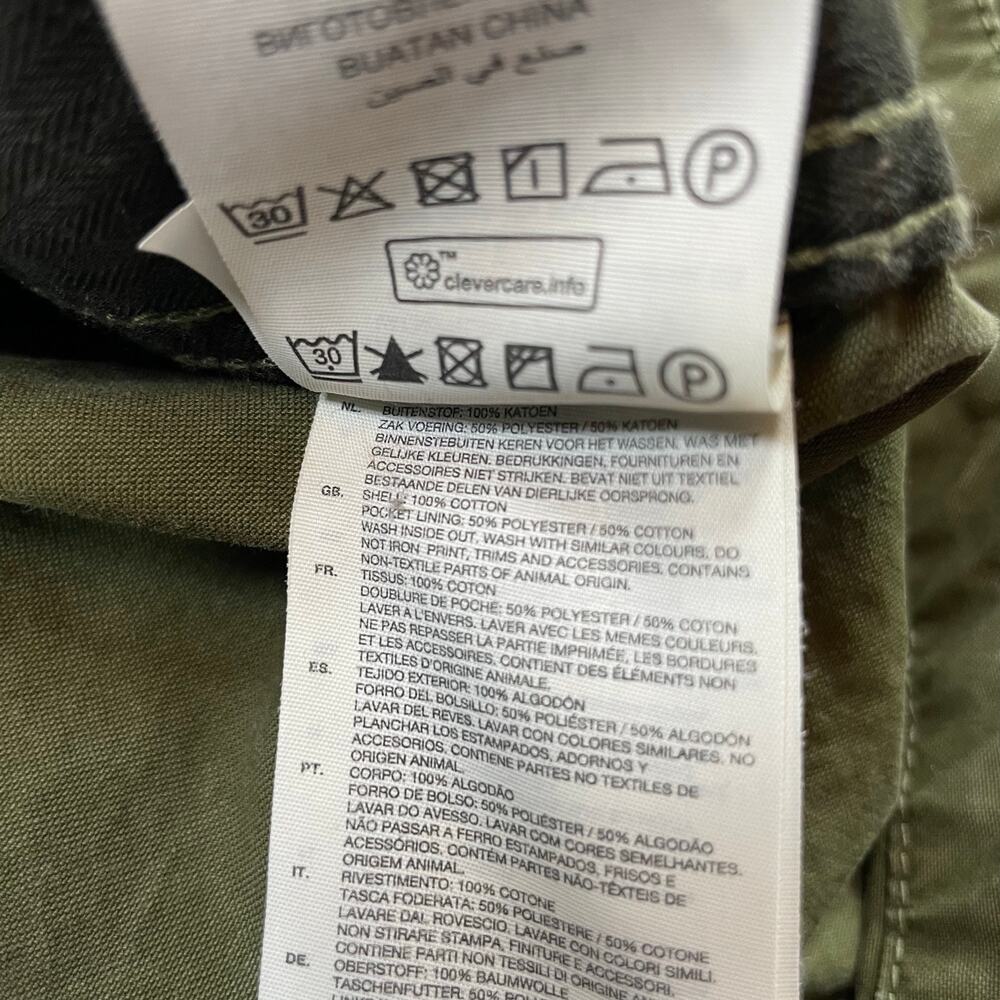 G-Star Raw Vodan Worker Overshirt Jacket Olive Green Canvas Men's Size Small - Picture 9 of 9